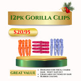 Glide Rubberised Gorilla Clips 12 Pack