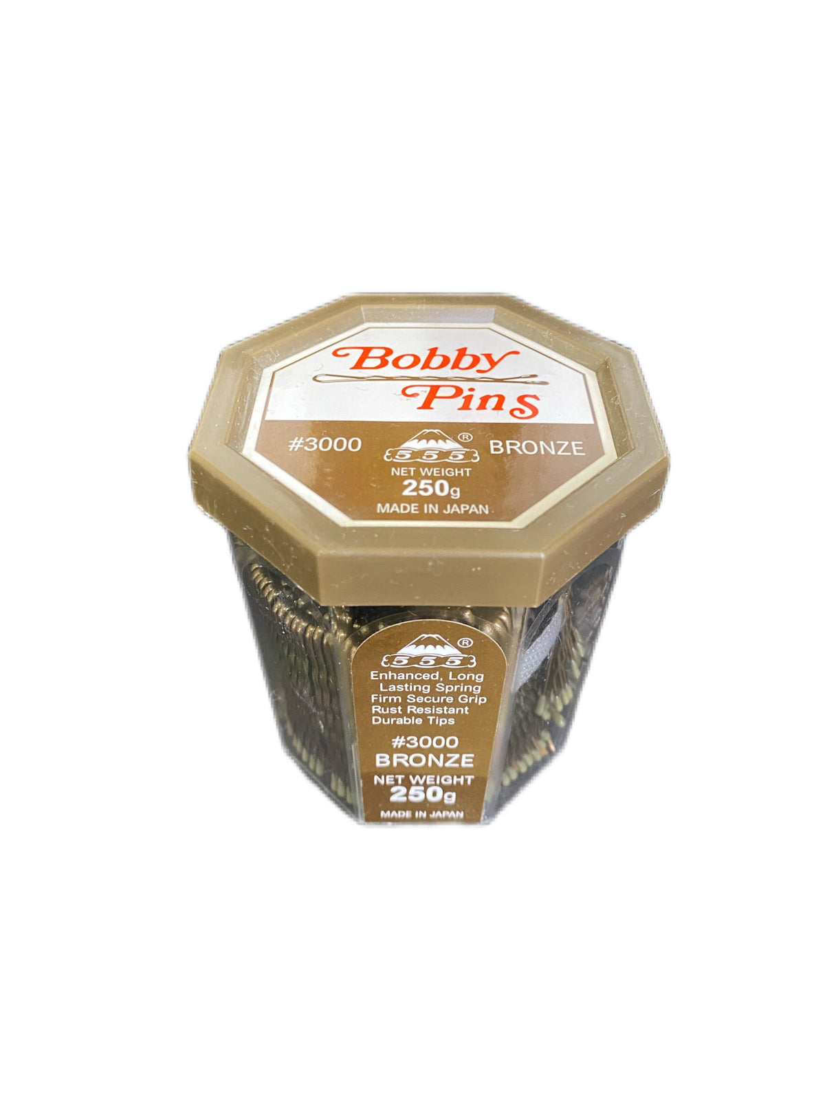 #3000 BRONZE BOBBY PINS 200G