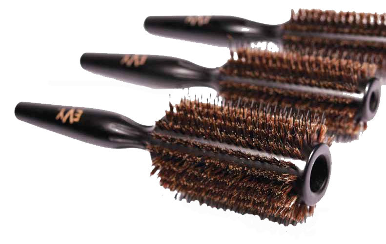 Mixed bristle on sale round brush